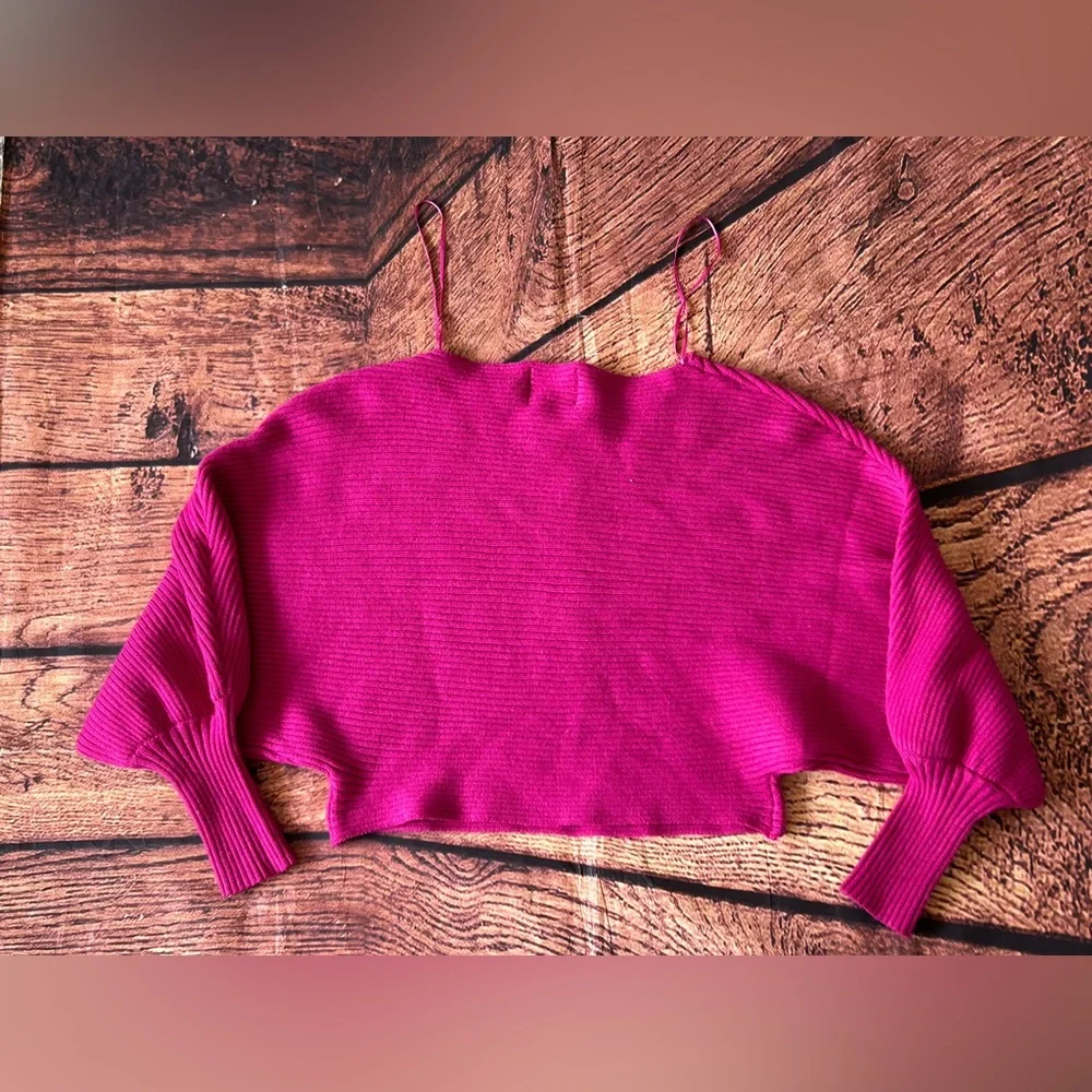 Pink Rose Fuchsia‎ Knit Top Women’s Size Small